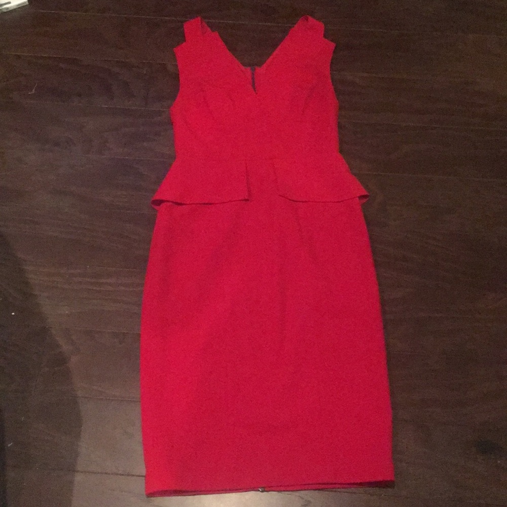 BCBGMAXAZRIA Alena Peplum Dress Sz 4